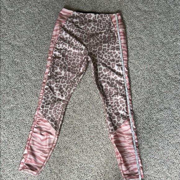 Good American Pink and Brown Leggings with Animal Print - Picture 8 of 10